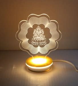 KAPNNOVATIVE SOLUTIONS ACRYLIC ENGRAVED LAXMI DESIGN WITH LED LAMP ...