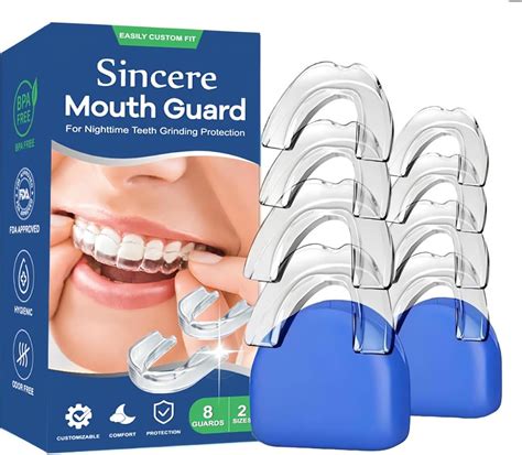 Sincere Custom Fit Mouth Guard for Teeth Grinding, Sports & Night ...