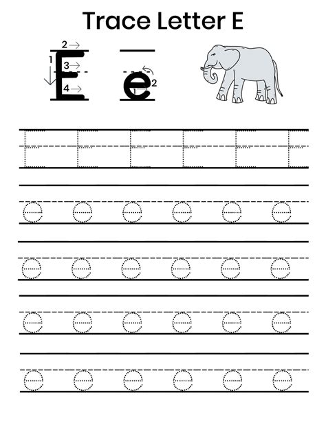 Letter E Worksheets for Preschool | Free, Printable - Worksheets Library