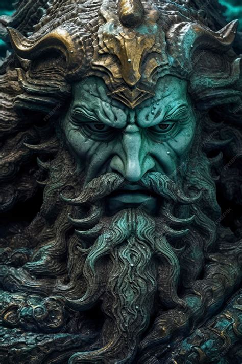Premium AI Image | The gods of the sea Zeus god Necronomicon gods of ...
