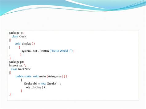 Visibility Modifier Example Java 的图像结果