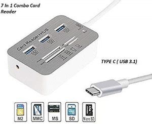 OcAfee Usb 3.1 Type-c To 3-port Usb Hub Ms/sd/m2/tf Combo USB Hub ...