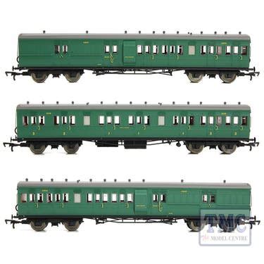 E86013 EFE Rail OO Gauge LSWR Cross Country 3-Coach Pack SR Malachite Green