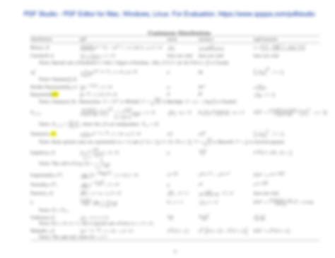 Image result for Statistics 1 Formula Sheet