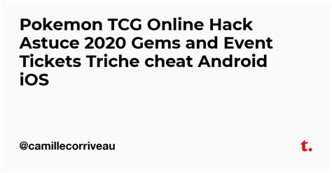 Pokemon TCG Online Hack Astuce 2020 Gems and Event Tickets Triche cheat ...