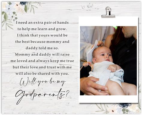 Amazon.com - Godparents Proposal Gift Picture Frames, Will You Be My ...