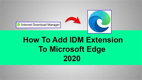 Image result for How to Add IDM Extension Edge