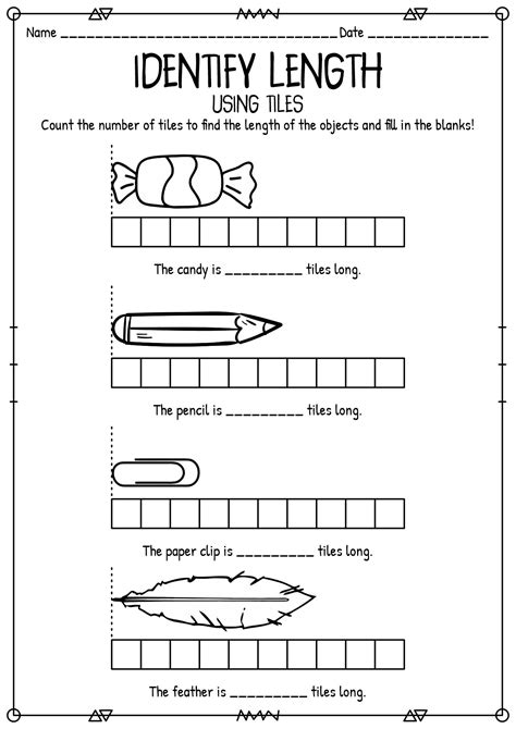 Image result for Kindergarten Math Measurement Worksheets