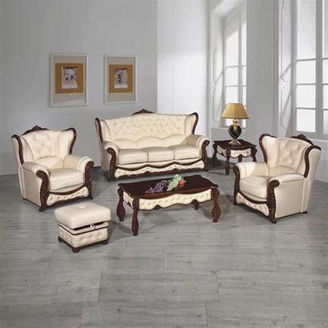 Click Upholstered Sofa Set And Table