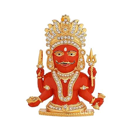 Buy GCT Lord Nakoda Bhairav Idol | Jain Idol (B-201) Red Metal Statue ...