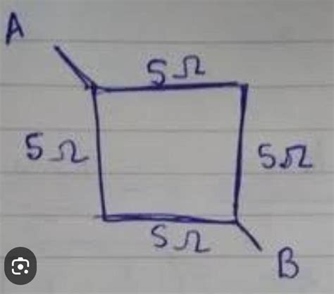 A wire of resistance 20 ohm is bent to form a closed square. What is ...