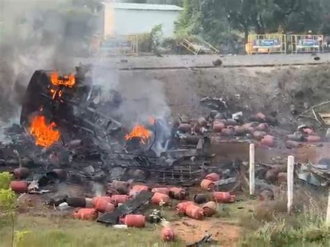 LPG truck catches fire in Tamil Nadu