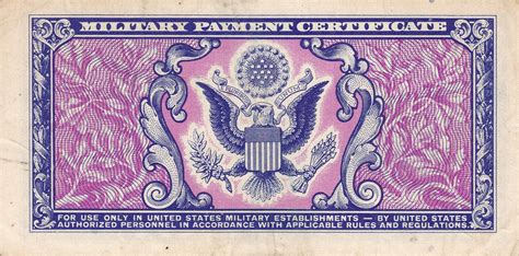 5 Cents (Military Payment Certificate) - United States military bases ...