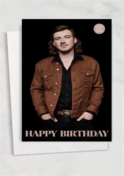 Morgan Wallen Birthday Card - Etsy