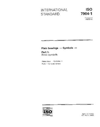 ISO 7904-1:1995, Plain bearings - Symbols - Part 1: Basic symbols ...
