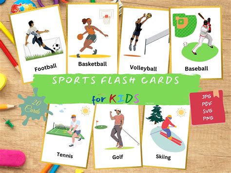 Sports Flash Cards 的图像结果
