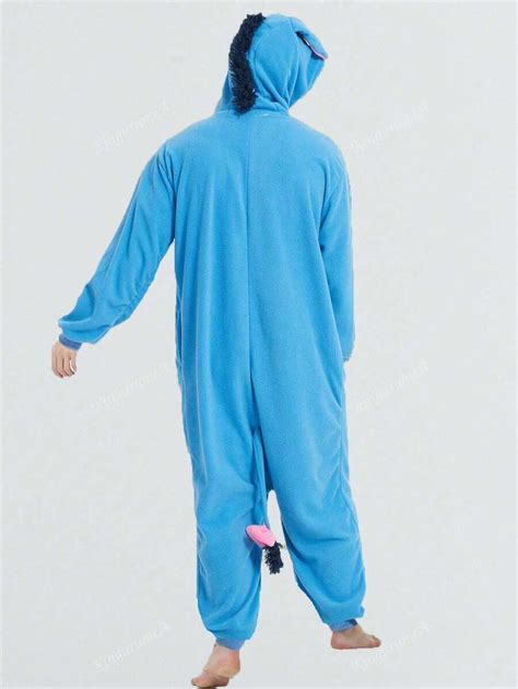 Unisex Cartoon Adult One-Piece Pajamas One-Piece Halloween Animal ...