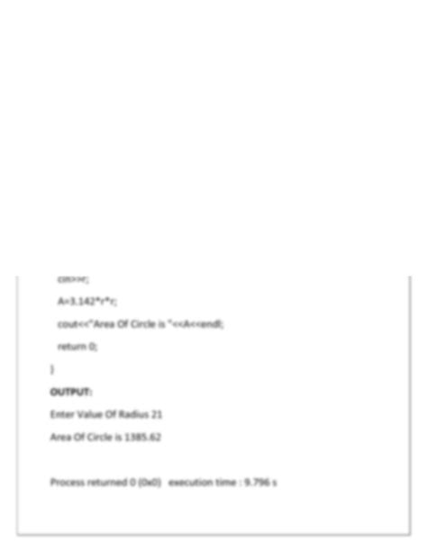 How to Do Program On Area of Circle Using Pointers in C 的图像结果