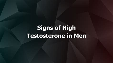 Image result for High Testosterone Levels Sign
