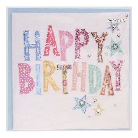 Papyrus Birthday Card (Stitching Text) 1 ct | Shipt