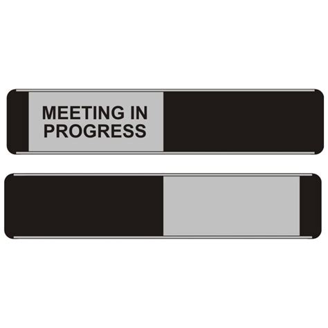 Meeting in Progress Sign 的图像结果