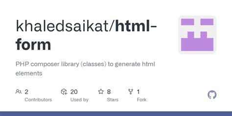 Composer Form Creat HTML 的图像结果