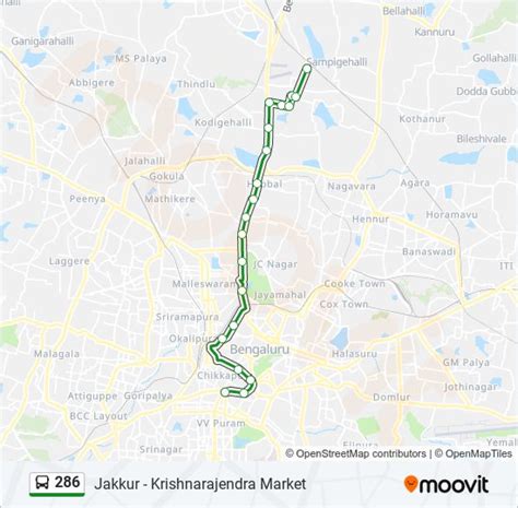286 Route: Schedules, Stops & Maps - Jakkur (Updated)