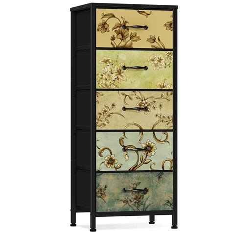 Amazon.com: Furnulem Vertical Dresser for Bedroom, Tall Skinny Storage ...