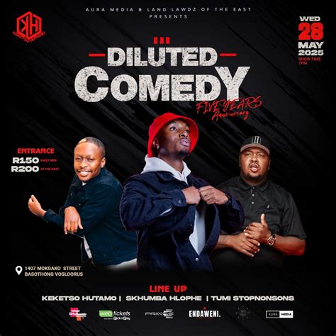 Diluted Comedy , Endaweni Ultra Lounge, Vosloorus, 28 May 2025 | AllEvents
