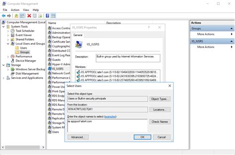 Image result for Application Pool Identity Account