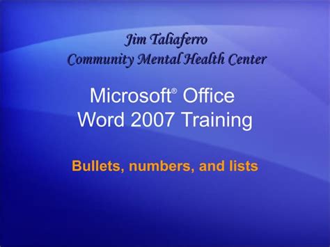 Image result for Using Bullets in Word 7