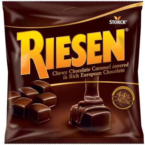 Riesen Dark Chocolate Covered Chewy Caramel Candy, 2.65 oz - Rich ...