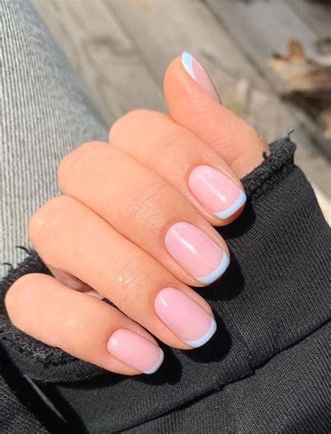 french acrylic nails short