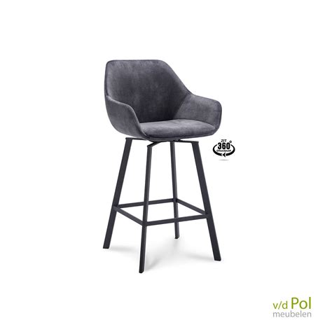 360º Draaibare barkruk | 65 of 80 cm Zithoogte | 4 Kleuren ...