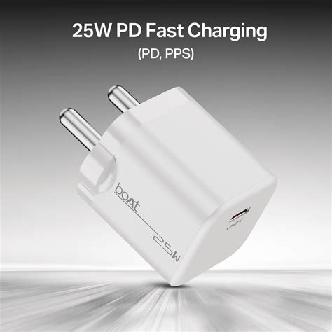 boAt 25W PD Charger | Fast Charging Adapter with PD & PPS, 12-Layer Pr