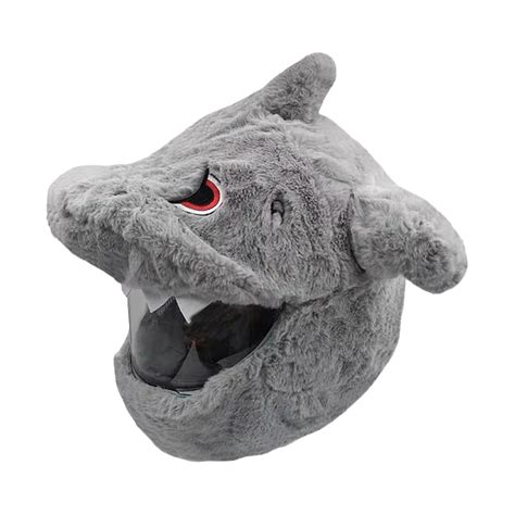 UJEAVETTE Motorbike Helmet Cover Cute Furry Helmet Cover for Adults ...