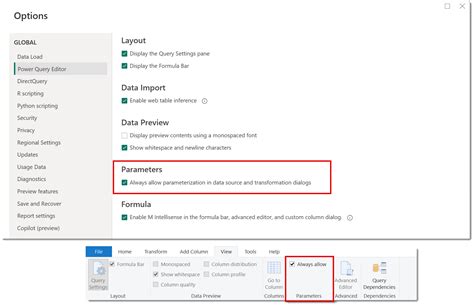 Image result for Parameters for SQL Power Query