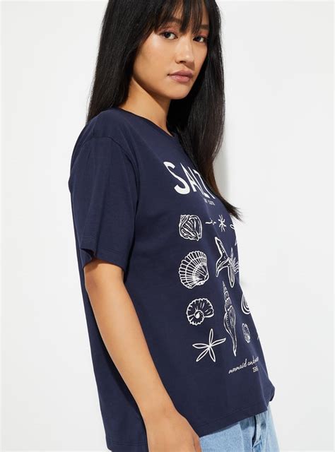 Buy URB_N Women Printed Relaxed Fit T-shirt Online at just Rs. 249.0 ...