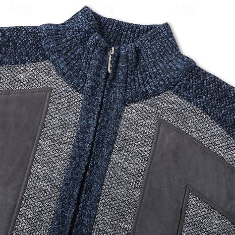 Men's Cardigan Sweater Dress Sweater Zip Sweater Sweater Jacket Fleece ...