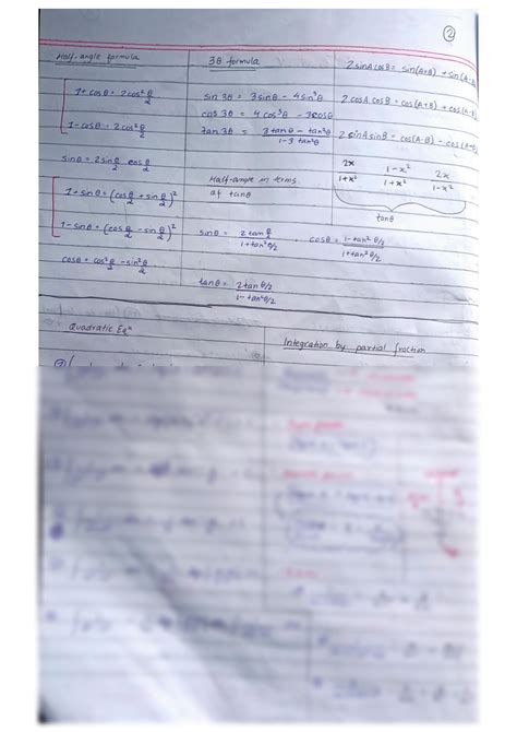 Image result for Calc Integral Formula Sheet