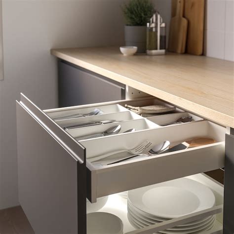 UPPDATERA utensil tray, white, 20x50 cm (77/8x191/2") - IKEA