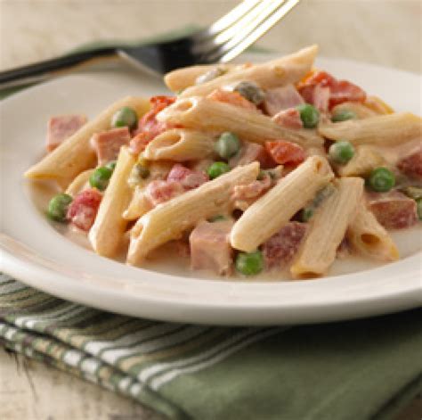 Creamy Ham and Penne Pasta Recipe 4 | Just A Pinch Recipes