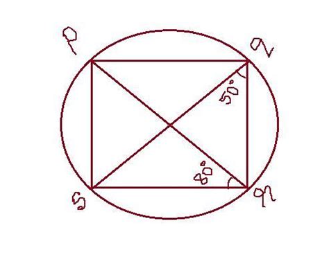 pqrs is a cyclic quadrilateral its diagnol pr and qs intersect each ...