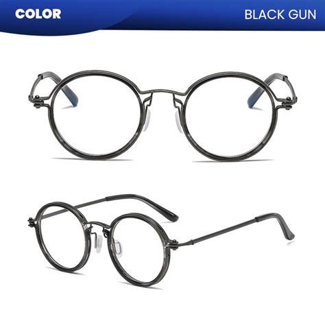 Promo Kacamata Frame Bulat Lensa Photocromic Blueray Anti Cahaya Biru ...