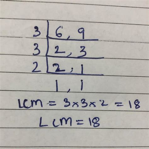Find the LCM of 6 and 9 . | Maths Questions - Brainly.in
