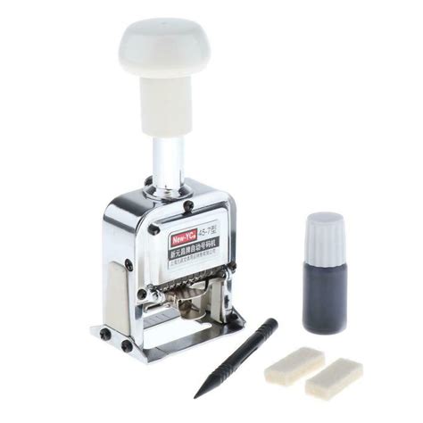 Heavy-Duty 7-Position Automatic Numbering Machine Roller Marking Machi