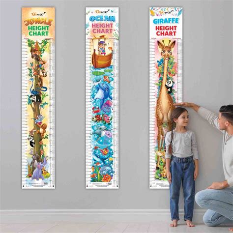 OCEAN HEIGHT CHART, JUNGLE HEIGHT CHART and GIRAFFE HEIGHT CHART| Combo ...
