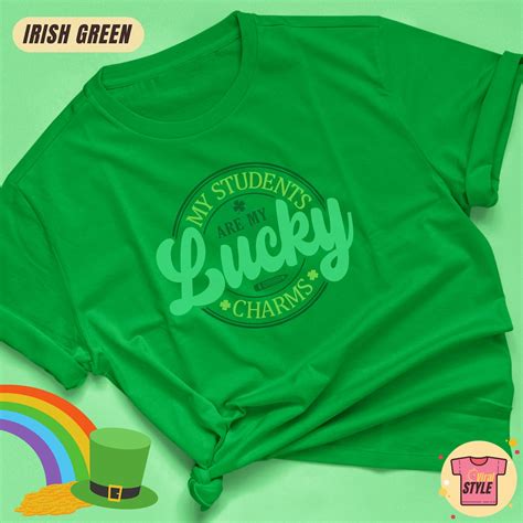 Teacher St. Patrick's Day Shirt My Students Are My Lucky Charms Cute St ...