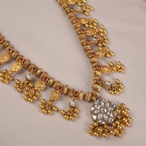 Gold Plated Maharashtrian Kundan Kolhapuri Saaj – Siddhi Silver