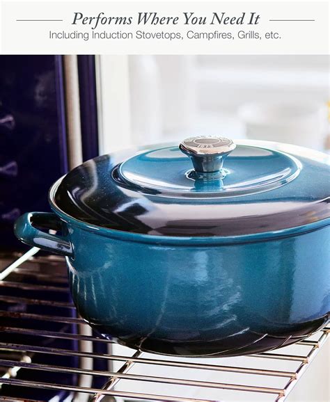 Merten & Storck European Crafted Enameled Iron, Round 7QT Dutch Oven ...